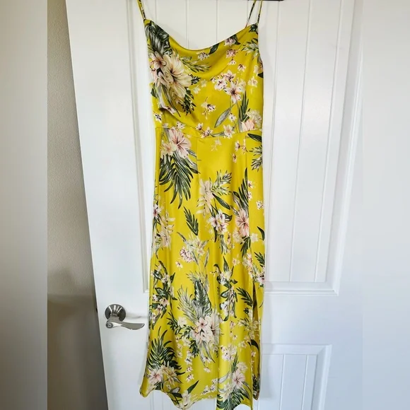 Hello Molly HEART IN THE SUN MIDI DRESS YELLOW ,Size S - Picture 5 of 5